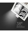 16W quadratischer LED Einbaustrahler - Samsung LED Chip, 38°, weißer Rand, kaltweiß