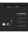 15W magnetische Pendelleuchte für Schienensystem, 24V - 4000K, IP20, schwarz, 36 Grad, magnetische lineare Pendel