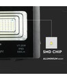 25W Solara LED Fluter mit Solarzelle - 550lm, IP65, schwarz, inkl. Fernbedienung und Solarpanel