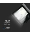 25W Solara LED Fluter mit Solarzelle - 550lm, IP65, schwarz, inkl. Fernbedienung und Solarpanel