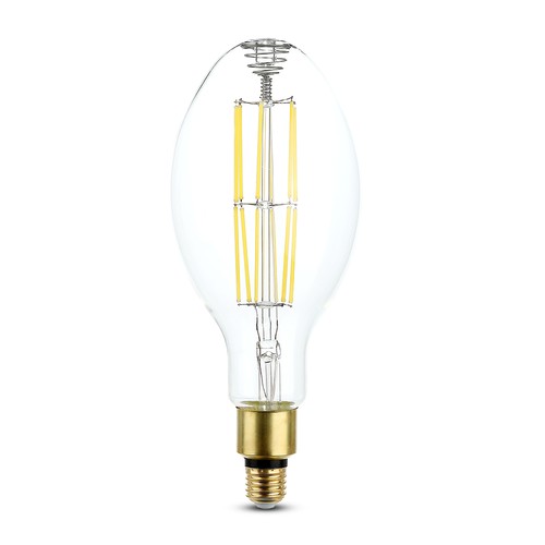 E27 24W LED ED120 Filament Leuchtmittel - 160lm/W, 4000lm, Klarglas, 6400K, Ø12cm, Höhe 30cm