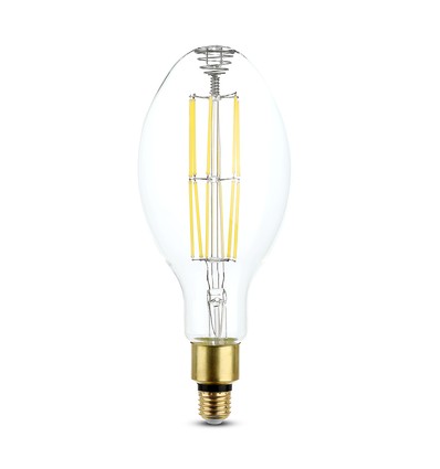 E27 24W LED ED120 Filament Leuchtmittel - 160lm/W, 4000lm, Klarglas, 6400K, Ø12cm, Höhe 30cm