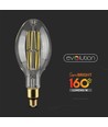 E27 24W LED ED120 Filament Leuchtmittel - 160lm/W, 4000lm, Klarglas, 6400K, Ø12cm, Höhe 30cm
