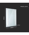 17W LED-Spiegelleuchte - Chrom 6400K Ø500*390mm