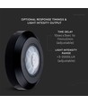 360° PIR Infrarot-Deckensensor - Schwarz, Aufputz, max. 200W LED, IP20, Reichweite 8m