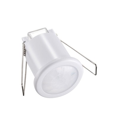PIR Decken-Einbausensor, 360° - Weiß, 400W LED, 8m Reichweite, IP20