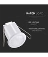 PIR Decken-Einbausensor, 360° - Weiß, 400W LED, 8m Reichweite, IP20