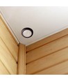 PIR Decken-Einbausensor Ø4cm, 360° - Schwarz, IP20, Erfassungsbereich bis 8m, Lochausschnitt: Ø4cm
