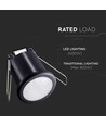 PIR Decken-Einbausensor Ø4cm, 360° - Schwarz, IP20, Erfassungsbereich bis 8m, Lochausschnitt: Ø4cm