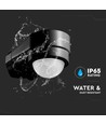 Sensor für Hausecke, schwarz, Bewegungssensor - verstellbar, Eckmontage, IP65 (max: 600W LED)