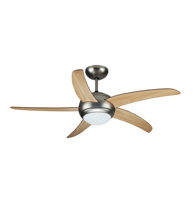 60W Deckenventilator - LED, Leuchtschild, RF-Steuerung, 5 Flügel, AC-Motor