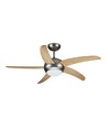 60W Deckenventilator - LED, Leuchtschild, RF-Steuerung, 5 Flügel, AC-Motor