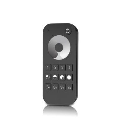 LEDlife rWave Touch-Dimmer schwarz Fernbedienung - 4 Zonen, Batterie, inkl. Halterung