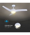 35W LED-Deckenventilator - RF-Steuerung, 3 Flügel, DC-Motor, Weiß
