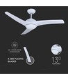 35W LED-Deckenventilator - RF-Steuerung, 3 Flügel, DC-Motor, Weiß
