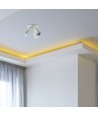 3x GU10 Wand/Deckenstrahler - Rund, weiß, IP20 Innen, ohne Leuchtmittel