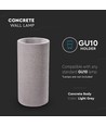 GU10 Beton-Wandleuchte - Dunkelgrau, IP20, 2x GU10, max 35W, Up/Down Licht
