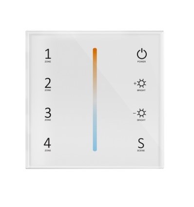 LEDlife rWave wandmontierter CCT-Dimmer - 4 Zonen, batteriebetrieben