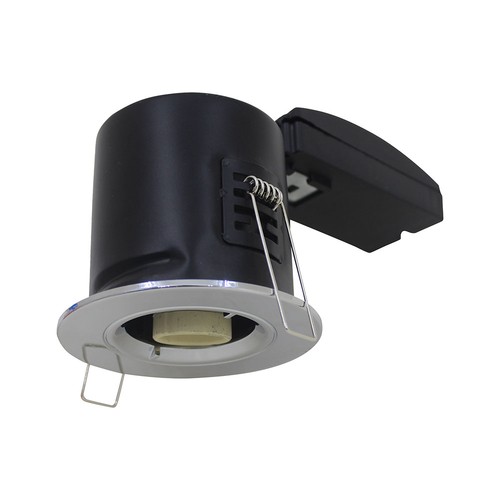 GU10 Downlight - Brandsicher, Kippschalter- und Verriegelungsmöglichkeit, Dickes Gehäuse, Chrom