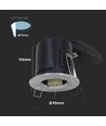 GU10 Downlight - Brandsicher, Kippschalter- und Verriegelungsmöglichkeit, Dickes Gehäuse, Chrom