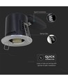 GU10 Downlight - Brandsicher, Kippschalter- und Verriegelungsmöglichkeit, Dickes Gehäuse, Chrom