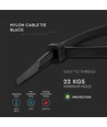 Kabelbinder 4,5*150mm schwarz - Brennbarkeitsmaterialklassifizierung UL94-V2, 100 Stück/Packung