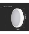 20W LED Deckenleuchte - Samsung LED Chip, 3-in-1 CCT, IP65 wasserdicht, Bulkhead