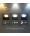 20W LED Deckenleuchte - Samsung LED Chip, 3-in-1 CCT, IP65 wasserdicht, Bulkhead