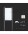 10W LED Wegeleuchte, 80cm - IP65, schwarz, Samsung LED Chip, kaltweiß, Außenbereich