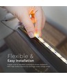 10m 4,8W/m RGB Strip Set - 12V DC, IP20, inkl. Fernbedienung und Netzteil (2x5m)