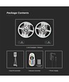 10m 4,8W/m RGB Strip Set - 12V DC, IP20, inkl. Fernbedienung und Netzteil (2x5m)