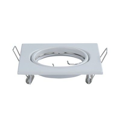 2er-Pack Eckiger GU10 Einbauspot - Weiß, Ausschnitt: 70x70 mm, ohne Leuchtmittel
