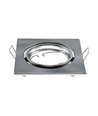 GU10 Einbauspot, eckig - Satin-Nickel, IP20, 2er-Pack