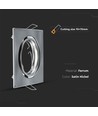 GU10 Einbauspot, eckig - Satin-Nickel, IP20, 2er-Pack