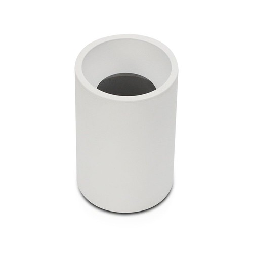 Weißer GU10 Aufbauspot - Ø70x107mm, Aluminium, IP20 Innenbereich, ohne Leuchtmittel