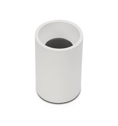 Weißer GU10 Aufbauspot - Ø70x107mm, Aluminium, IP20 Innenbereich, ohne Leuchtmittel
