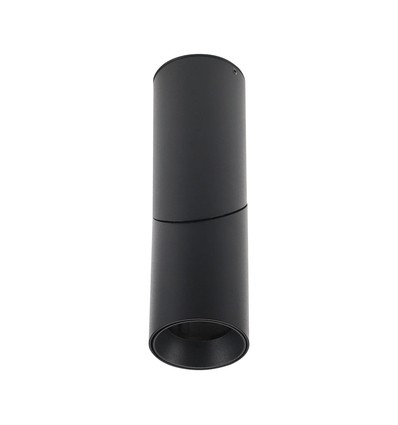 GU10 Aufbaustrahler - Schwarz, rund, Aluminium, Ø5,95 x 19,7 cm, IP20 Innenbereich, ohne Leuchtmittel