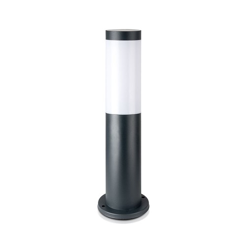 45cm Gartenlampe aus Edelstahl - Grau, E27 Fassung, IP44 Außenbereich, Wegeleuchte