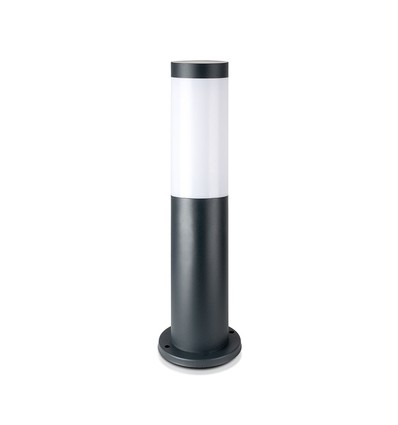 45cm Gartenlampe aus Edelstahl - Grau, E27 Fassung, IP44 Außenbereich, Wegeleuchte