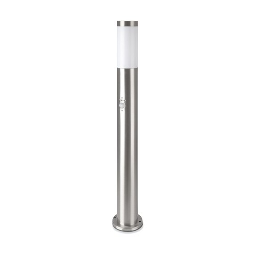 80cm Gartenlampe mit Sensor - E27 Fassung, Edelstahl, IP44, max. 60W