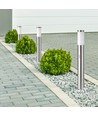 80cm Gartenlampe mit Sensor - E27 Fassung, Edelstahl, IP44, max. 60W