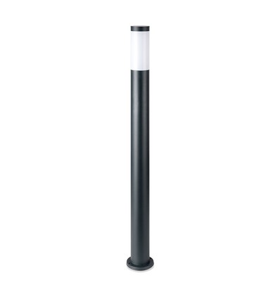 V-Tac Graue Gartenlampe, rostfrei - 110 cm, IP44 für den Außenbereich, E27 Fassung, ohne Leuchtmittel