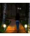 45cm Gartenlampe aus Edelstahl - Satin-Nickel, E27 Fassung, IP44 Außenbereich, ohne Leuchtmittel