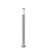 110cm Gartenlampe mit PIR Sensor - Edelstahl, E27 Fassung, IP44 Außenbereich, Satin-Nickel Finish
