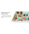 LEDlife rWave Touch CCT Fernbedienung - 4 Zonen, Batterie, inkl. Halter