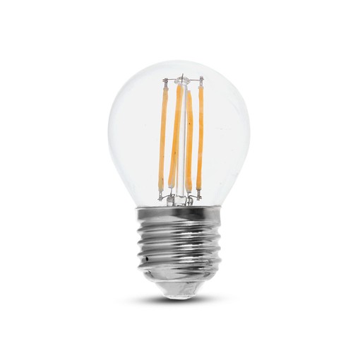 E27 6W LED Tropfenlampe - G45, Filament, Klarglas, 133lm/W, ersetzt 60W