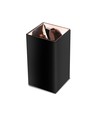 GU10 Aufbaustrahler, quadratisch - Schwarz und Roségold, Aluminium, IP20, ohne Leuchtmittel
