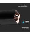 GU10 Aufbaustrahler, quadratisch - Schwarz und Roségold, Aluminium, IP20, ohne Leuchtmittel