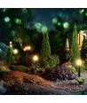 110cm Gartenleuchte aus schwarzem Edelstahl - E27 Fassung, IP44, 360 Grad Licht, ohne Leuchtmittel