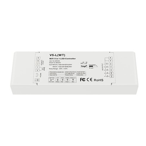LEDlife rWave Universal 5-in-1 Streifensteuerung - Tuya Smart/Smart Life, RGB/W, CCT, einfarbig